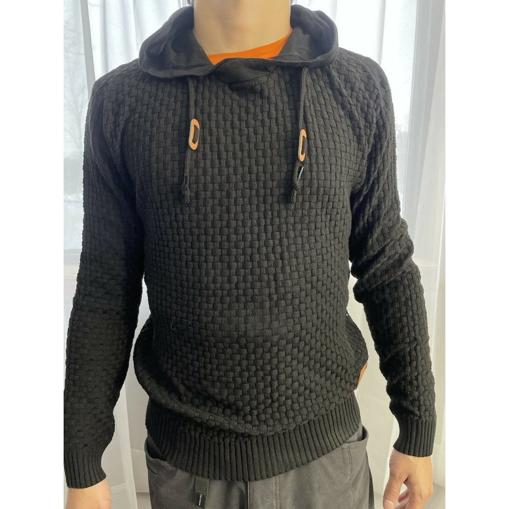 Mens Black Sweater Size L